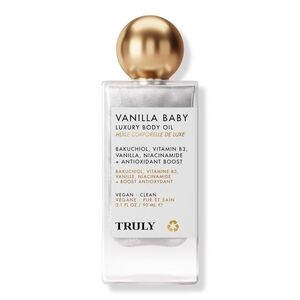 TRULY Vanilla Baby Luxury Body Oil - Gold and White